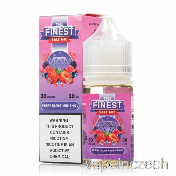 Berry Blast Mentol - Nejjemnější Ovocná Edice Sůl Nic - 30ml 50mg Vape Bez Nikotinu